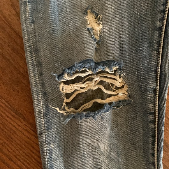 Todayful Japan Vintage Distressed Denim Light Wash Zip 5 Pocket - Picture 10 of 16